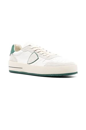 Sneakers Nice Tennis White Green PHILIPPE MODEL | VNLUWX07